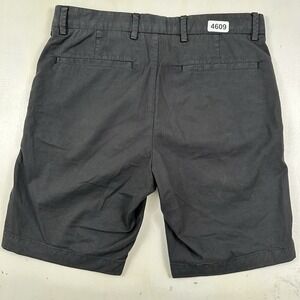 theory Men's Black Shorts Sz 28x9 Zaine SW_S Patton K0174244 Cotton Stretch Slim